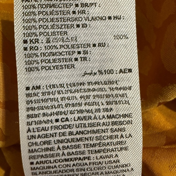 Leopard Print Mustard Button-Up Blouse - Picture 10 of 11